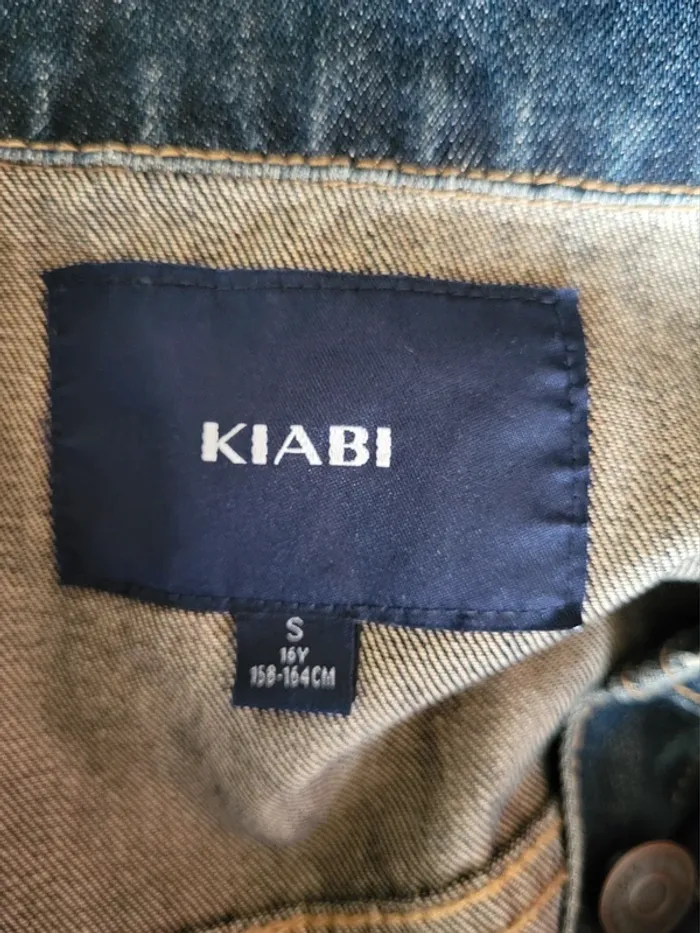Veste en jean bleue foncée Kiabi Taille S ou 34 36 - photo numéro 8