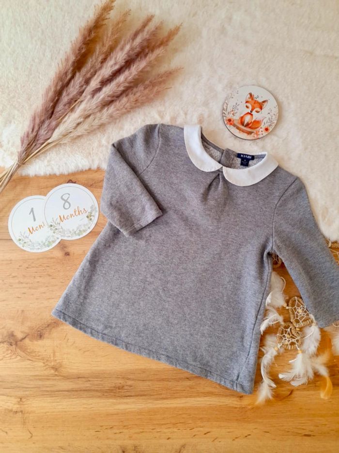 Robe manches longues avec col 18 mois Kiabi
