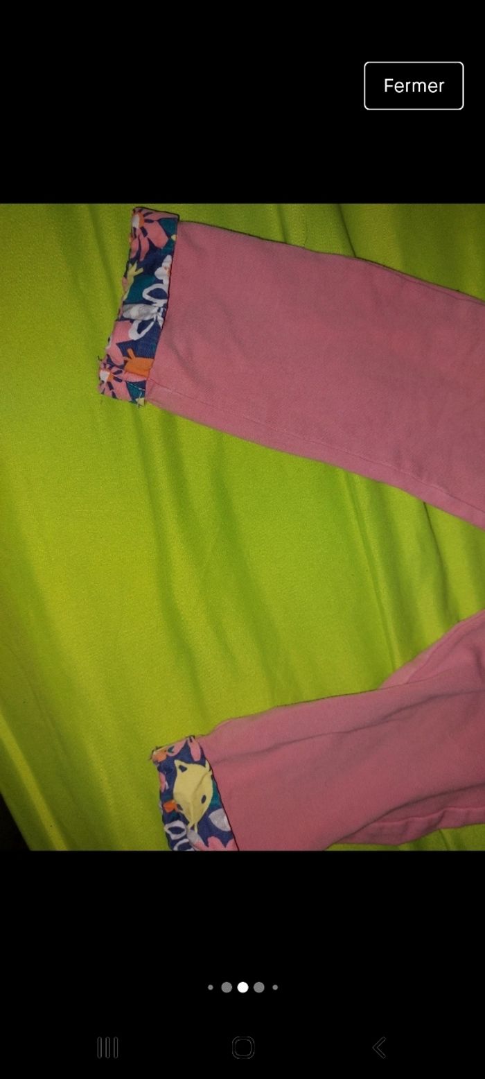 Lot tunique style marinière et pantalon rose - photo numéro 4
