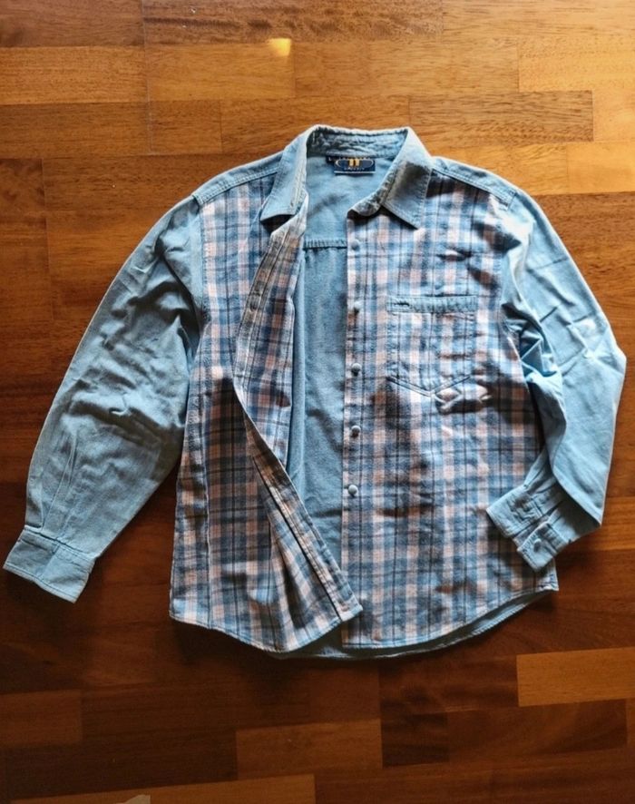 Chemise bleu vintage