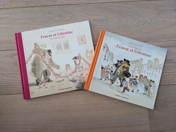 Lot de 2 livres d Ernest et Célestine - 4 histoires en tout