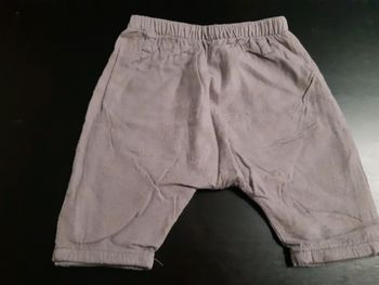 Sarouel gris pois doré bébé fille 3 mois