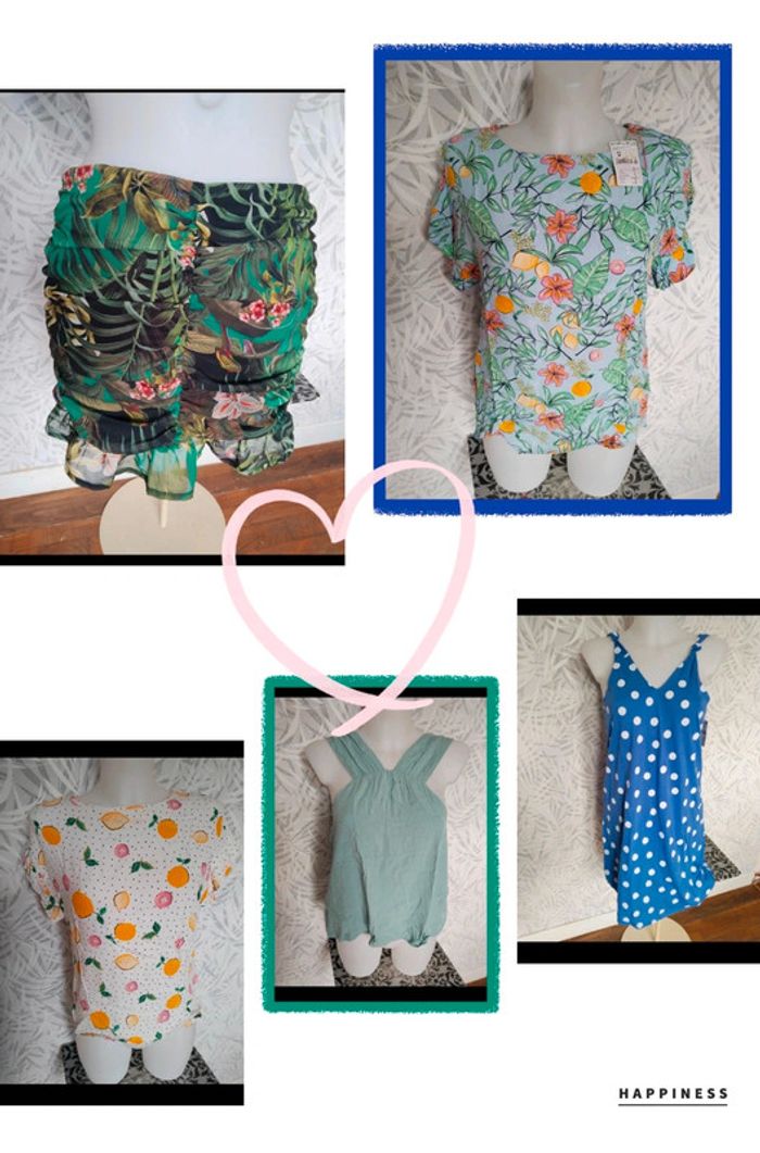 Lot de 15 vêtements femme taille 36 de marque Kiabi neufs