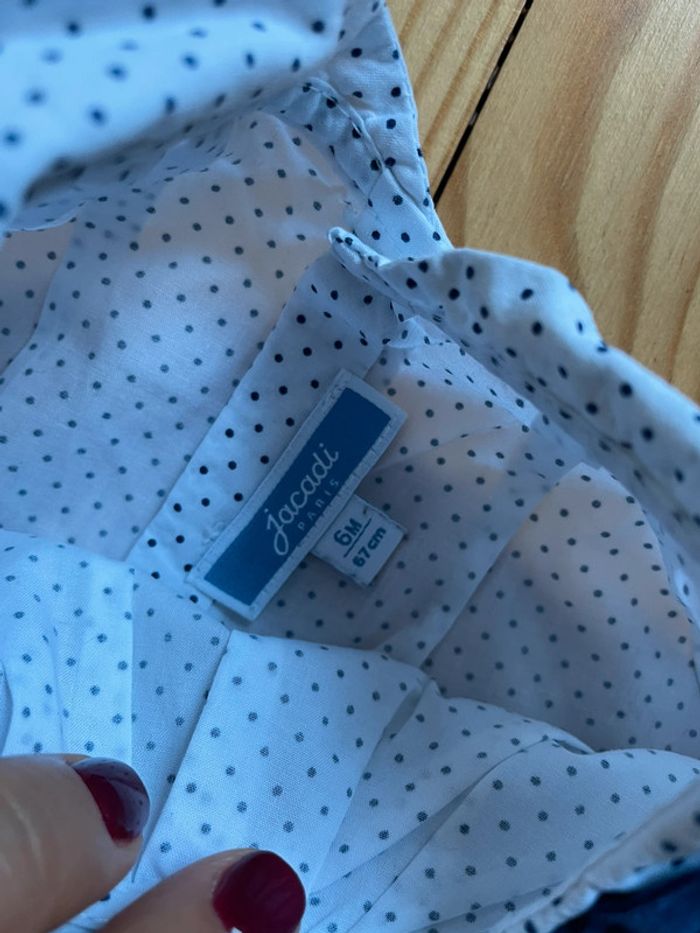 Blouse à pois jacadi 6M - photo numéro 3