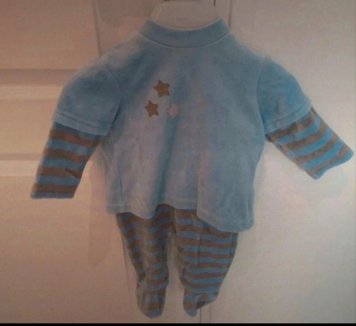 Ensemble bébé garçon velours vertbaudet 3 mois