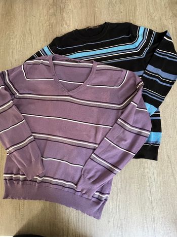 Lot 2 pulls fins taille L