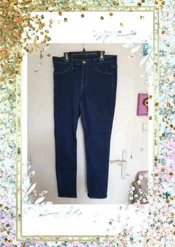 Jeans bleu foncé H&M denim skinny taille 29 taille 38 M