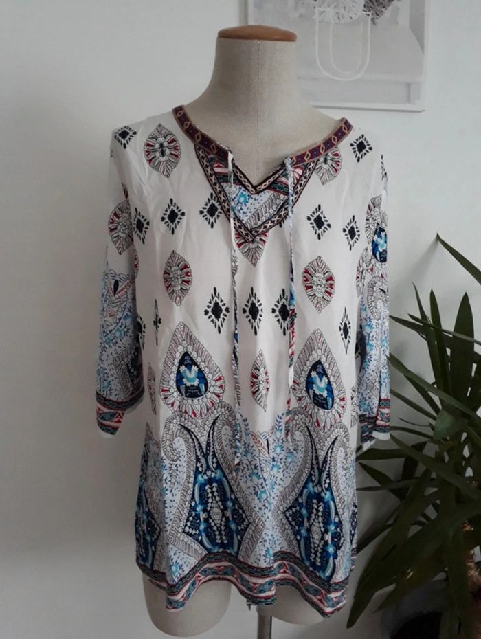 Blouse d'été à motifs 42🌿💝