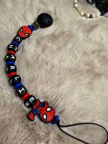 Attache tétine Spiderman