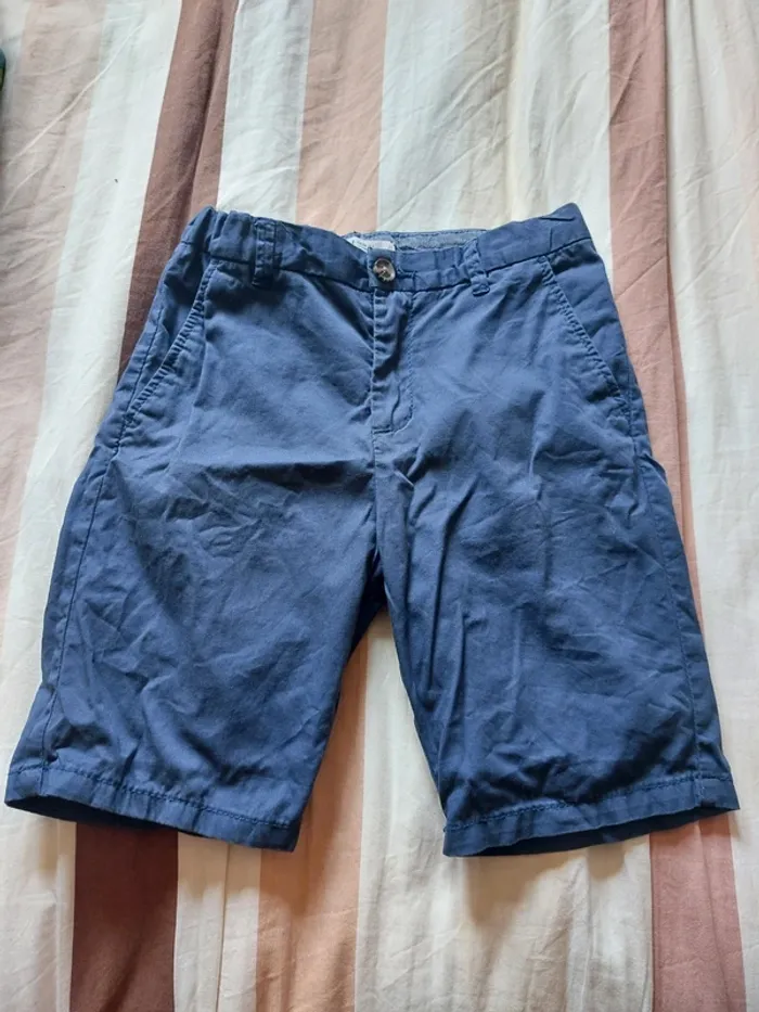 Short chino bleu 134cm