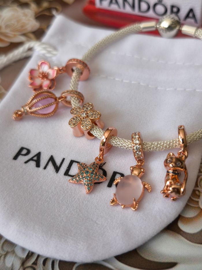 Charm Pandora tortue rose gold - photo numéro 9