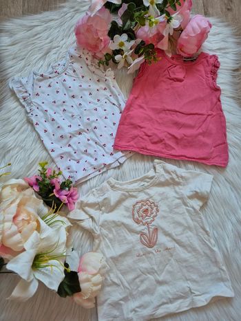 Lots T-shirt 6-9mois
