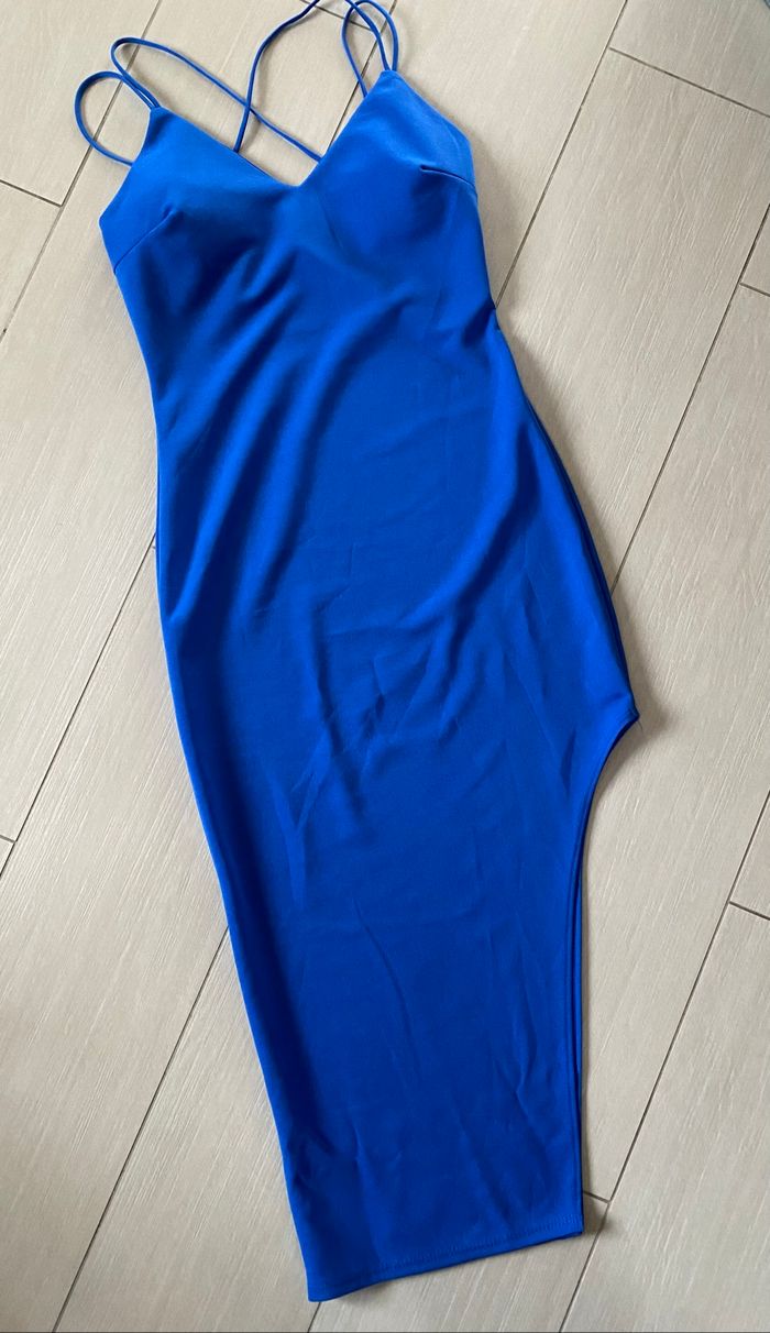 Robe de soirée bleue 34/36