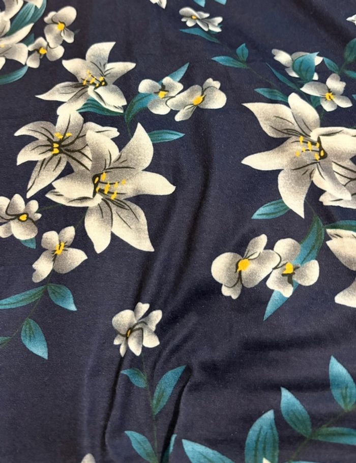 Robe bleu fleurie - photo numéro 2