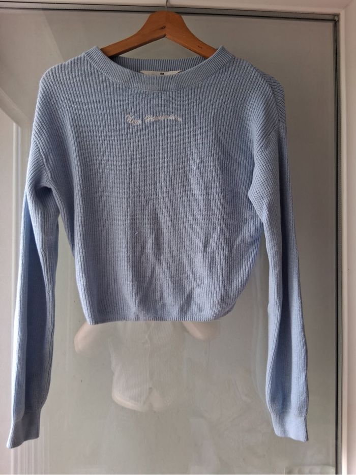 Pull léger bleu