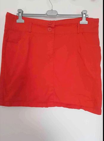 Jupe  rouge coton taille  46