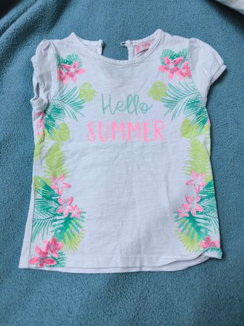 Lot de 3 t-shirts fille taille 18 mois