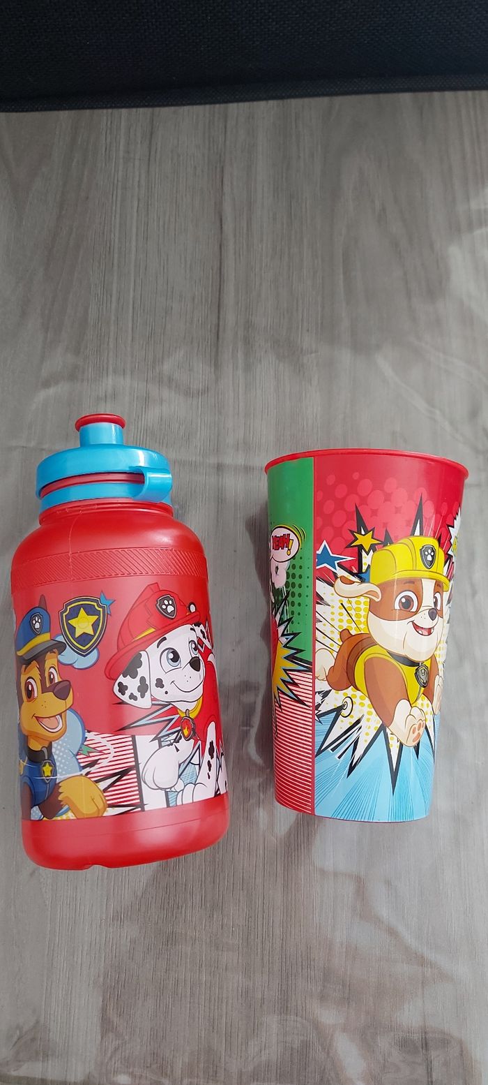 Boîte à goûter gourde et verre Pat patrouille - photo numéro 4