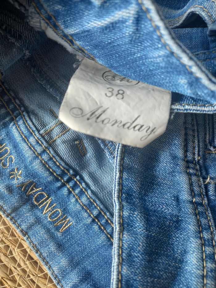Jupe en jean délavé - Monday - Taille 38 - photo numéro 7