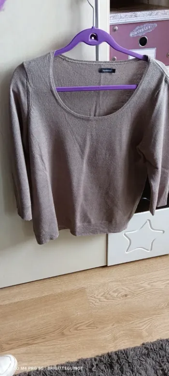 Pull léger, manches 3/4