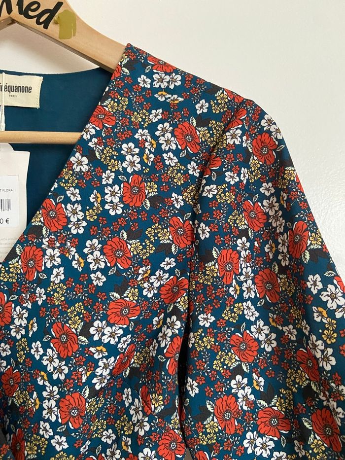 Top cache-cœur à fleurs Émilienne – Sinequanone – Neuf avec étiquette - photo numéro 3