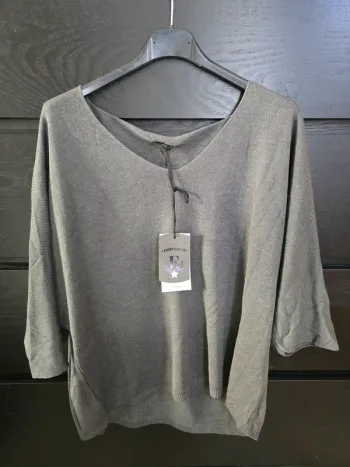 pull gris Made in italy