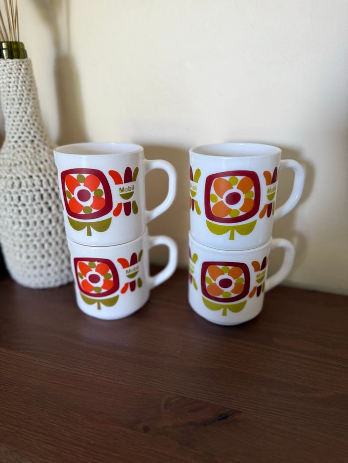 Lot de 4 mugs mobil  - Arcopal - photo numéro 4