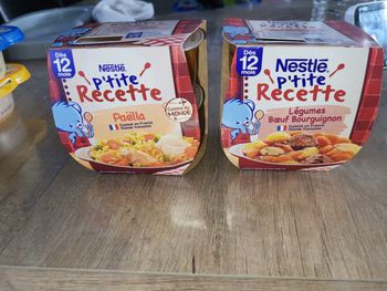 Lot repas bébé 12 mois 