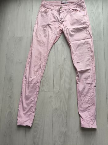 Pantalon taille basse rose slim L