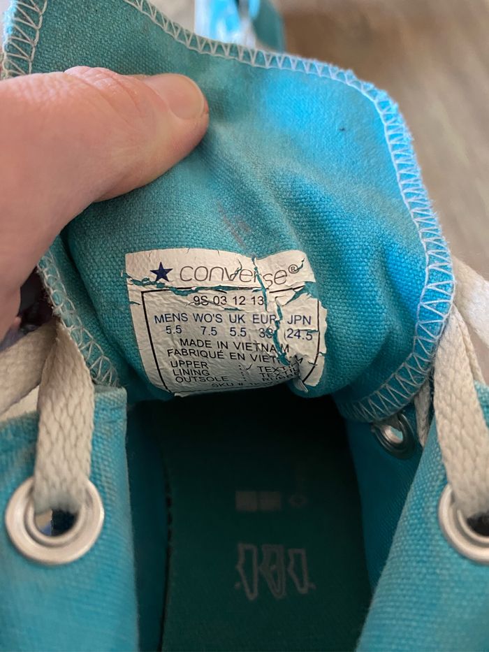 Basket converse bleu ciel t38 - photo numéro 9