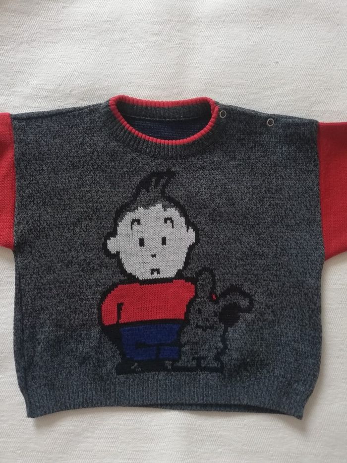 Pull Garçon, Tintin, 4 ans, en bon état