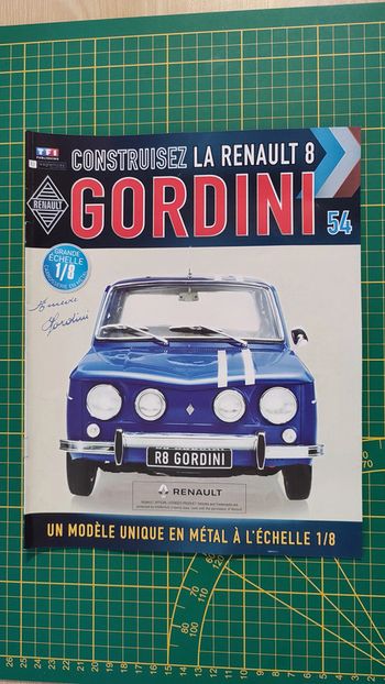 Fascicule seul sans pièce n°54 pièce Renault R8 Gordini 1/8 1/8ème Eaglemoss collections #A67