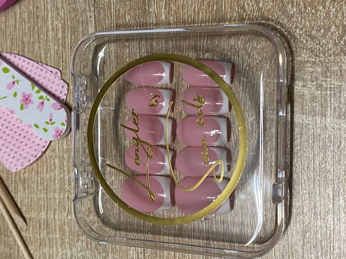 Kit faux ongles en gel carré French neuf réutilisable Sianails - photo numéro 2