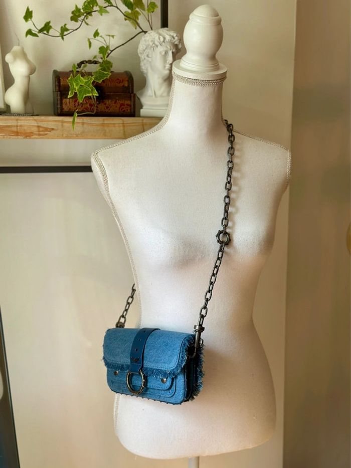 Sac Kate Wallet Glitter Storm édition Kate Moss bleu jean - Zadig&voltaire - photo numéro 5