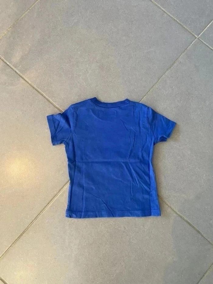 T-shirt Bleu Marine avec sérigraphie "Jazz ! Rock - Jean Bourget - Manches Courtes - 18 mois - photo numéro 3