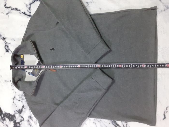 Pull half zip Ralph Lauren - Taille M - Couleur gris logo brodé noir - Neuf - photo numéro 3