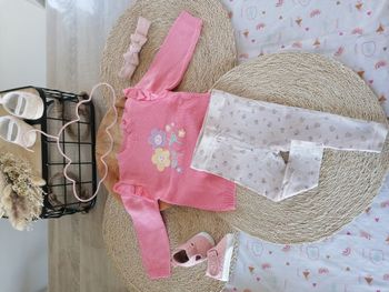 ensemble printemps pull fin legging fleurs