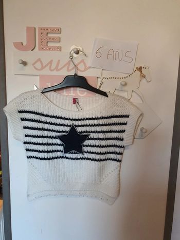 Pull ss manches 6 ans