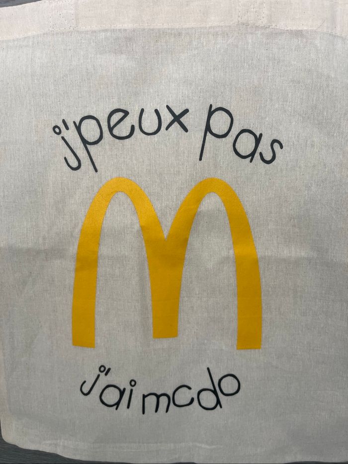Sac tissu McDo - photo numéro 2