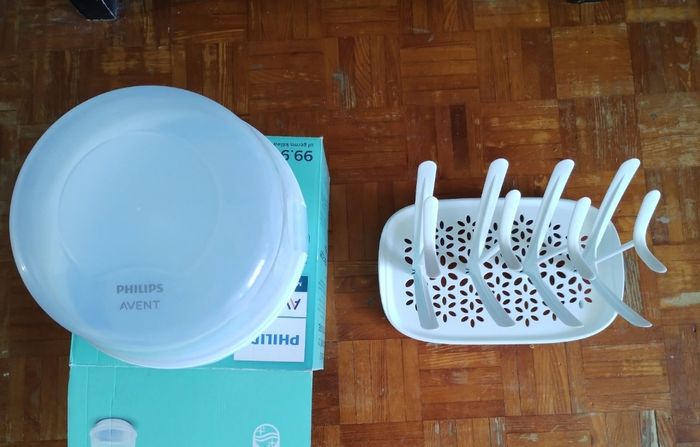 Lot de  Stérilisateur + égouttoir biberons Philips Avent