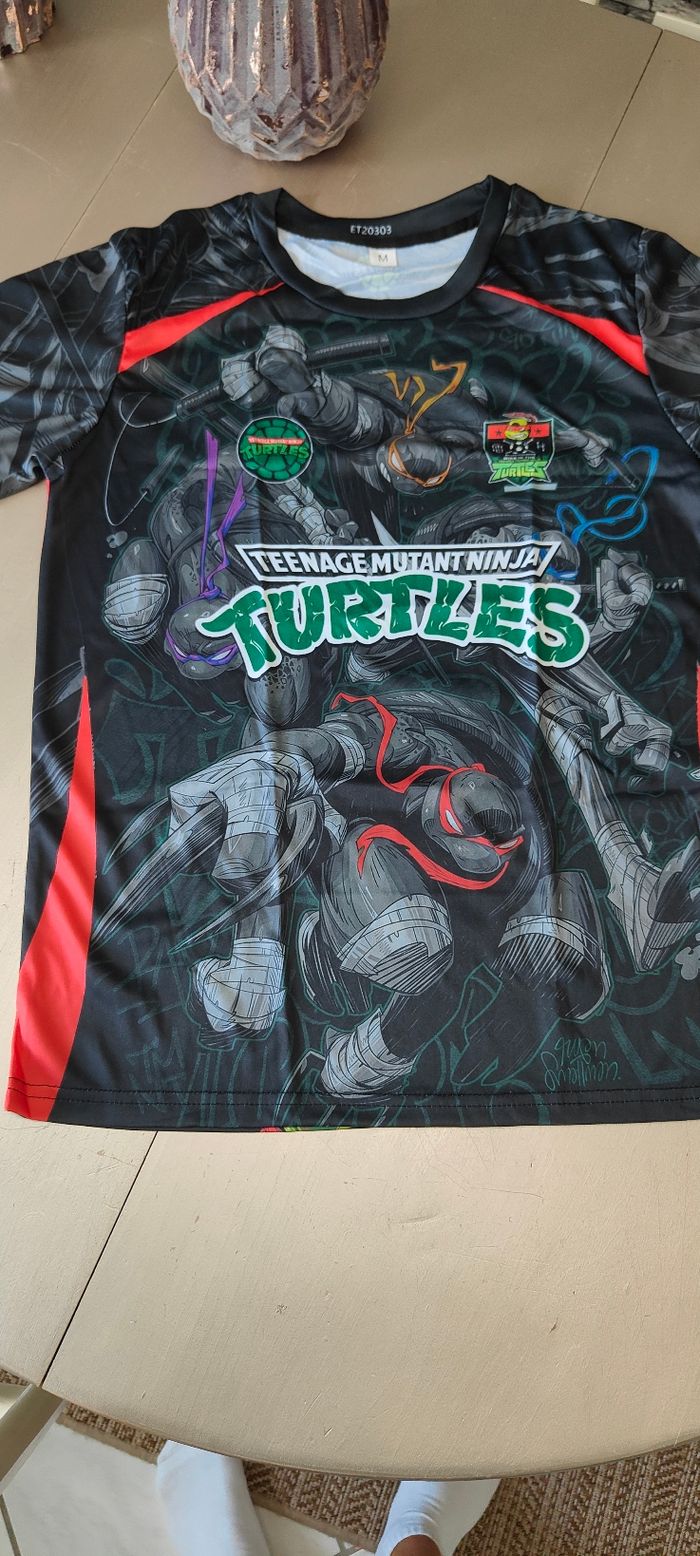 T-shirt maillot tortues ninja - photo numéro 2