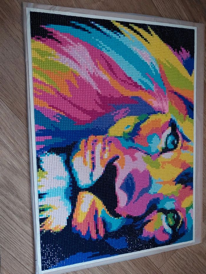 Lion diamond painting - photo numéro 3