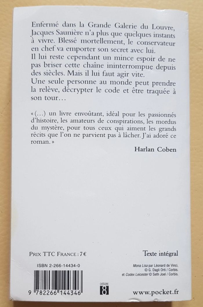Lot 2 livres de Dan Brown - Da Vinci Code - photo numéro 3