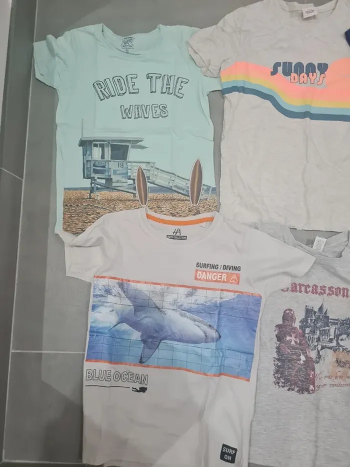 Lot tee shirt 10ans - photo numéro 2