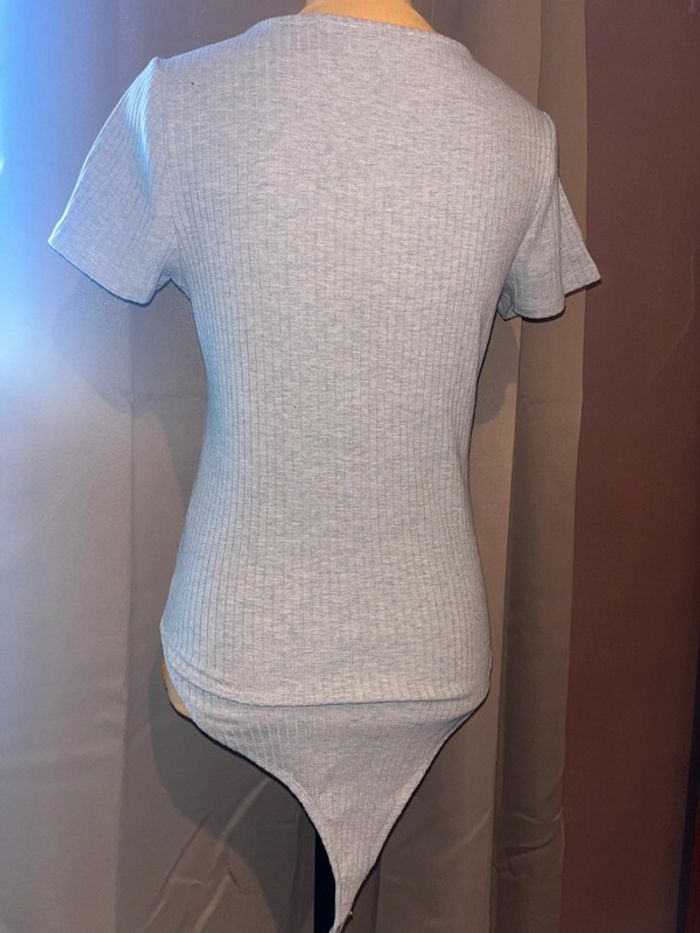Body côtelé femme taille L kiabi gris - photo numéro 4