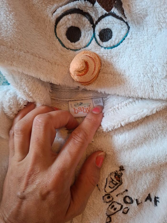 Veste polaire olaf disney 4/6 ans - photo numéro 2