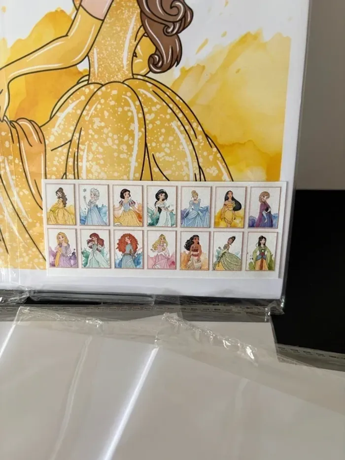 Affiches “Princesses Disney Aquarelle” pour chambre enfant - photo numéro 2