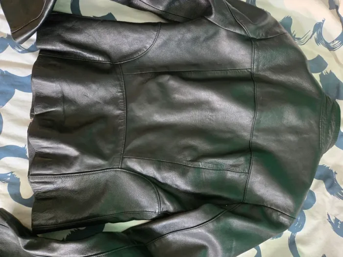Blouson en cuir veritable giovanni taille 1 pour femme jamais porté - photo numéro 9