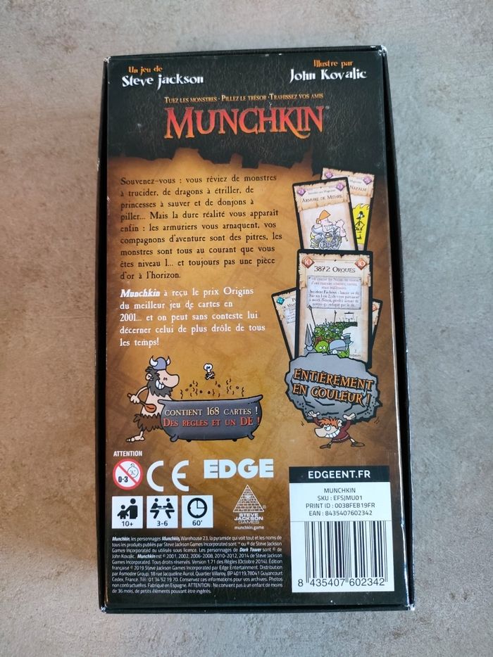 Jeu de société Munchkin - photo numéro 3