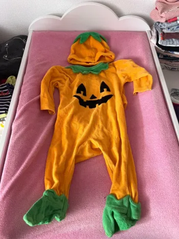 Pyjama et bonnet citrouille